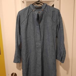 Zara basic size XS chambray tunic dress